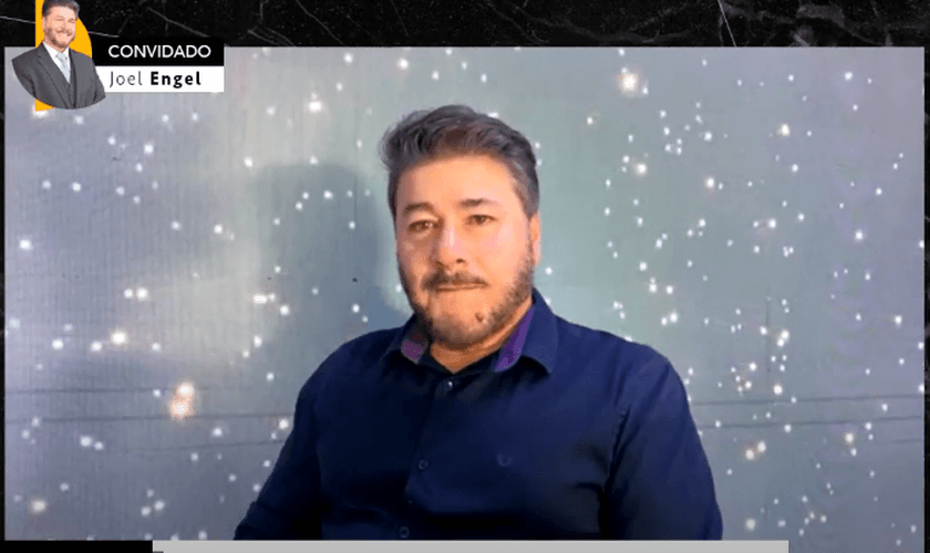 Pastor Joel Engel durante entrevista ao vivo com o Guiame. (Foto: Guiame)