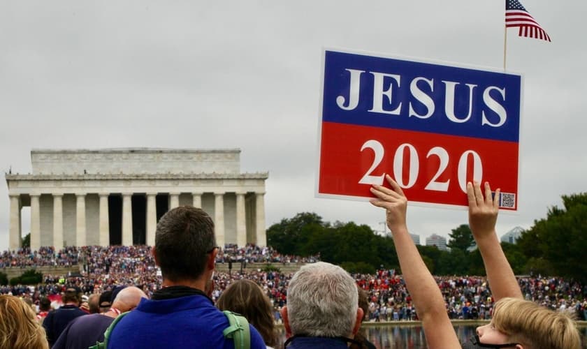Marcha de Oração organizada por Franklin Graham em Washington, DC, em setembro de 2020. (Terry Crider/Free Lance-Star)