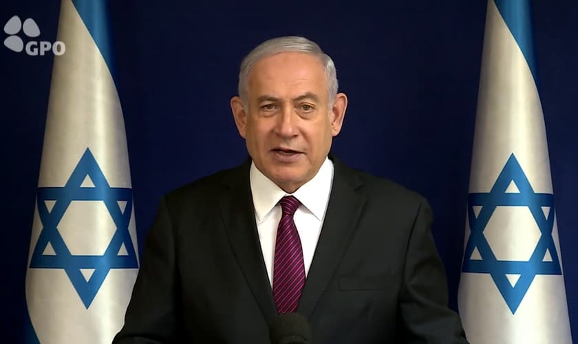 O primeiro-ministro de Israel, Benjamin Netanyahu, falou aos cristãos em mensagem de Natal. (Foto: YouTube/Gabinete do Primeiro Ministro)