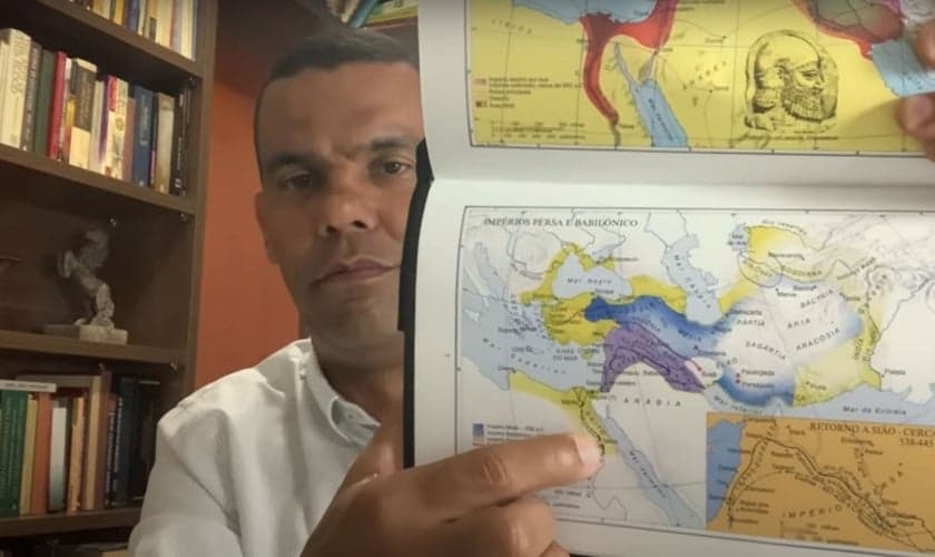 Rodrigo Silva fala sobre o mistério da localização do jardim do Éden. (Foto: Reprodução/YouTube/Rodrigo Silva Arqueologia)