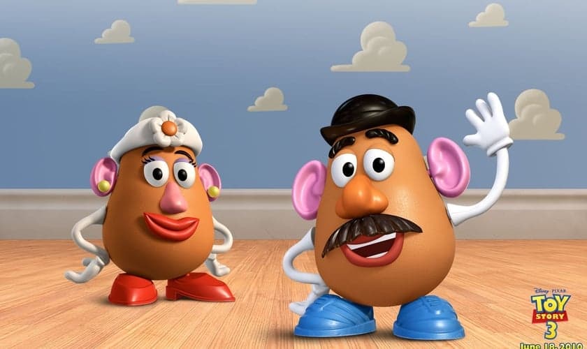 Personagens Sr. e Sra. Cabeça de Batata. (Foto: Divulgação Disney Pixar/Hasbro)