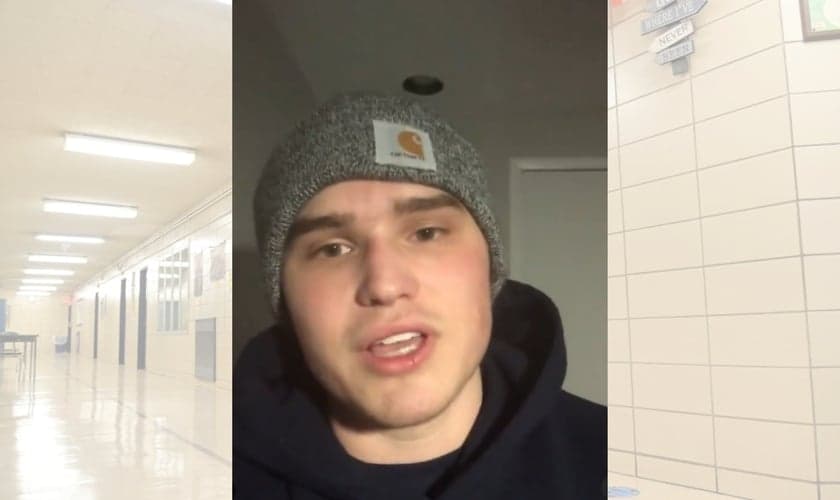 O estudante Owen Stevens em vídeo no Instagram. (Foto: Reprodução / Instagram)