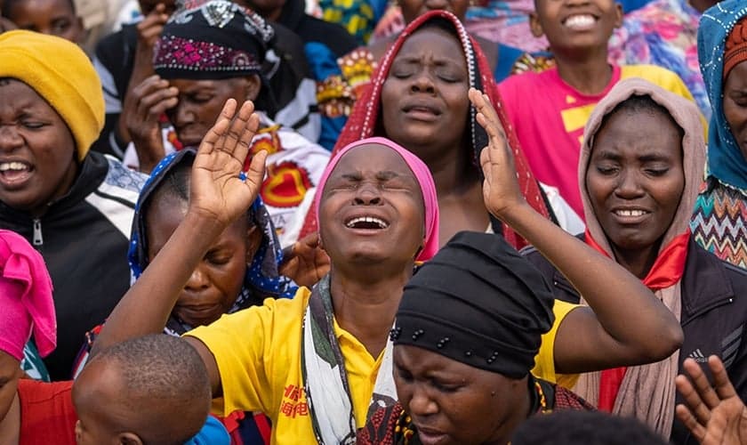 O evento ao ar livre durou duas semanas e contou também com curas, milagres, batismo no Espírito Santo e libertação. (Foto: CfaN).