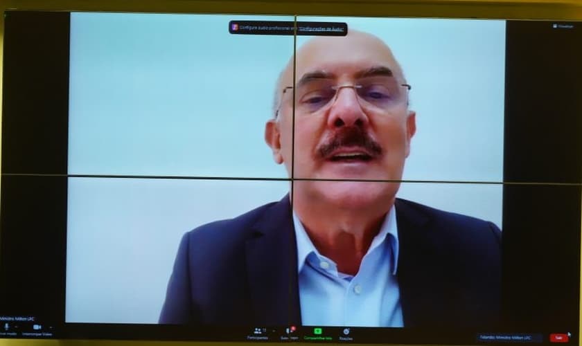 Milton Ribeiro afirmou que governo quer colocar na legalidade milhares de pais que já praticam o homeschooling no Brasil. (Foto: Pablo Valadares/Câmara dos Deputados)