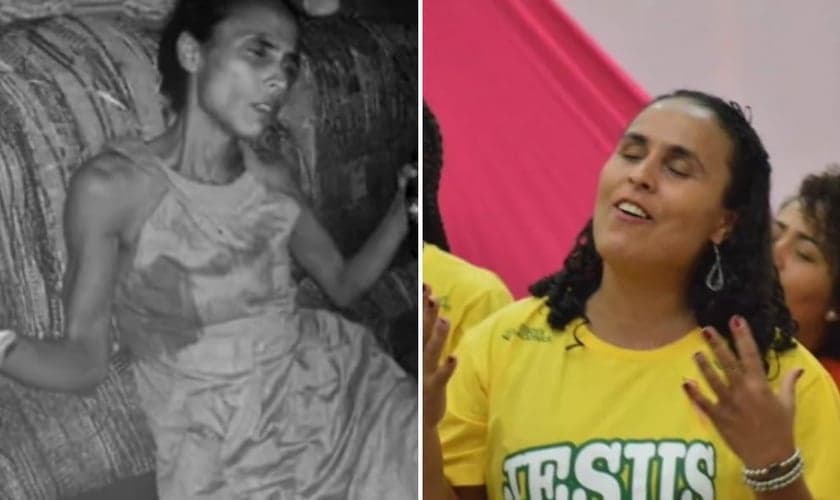 Naiara Anjos Sena foi resgatada por Deus através do projeto Cristolândia, da Junta de Missões Nacionais. (Foto: Reprodução/YouTube)