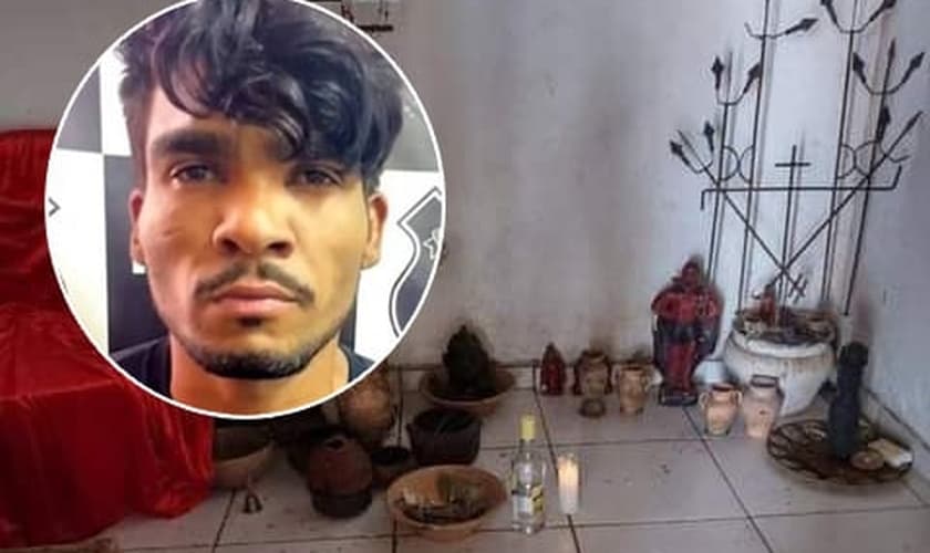 Lázaro Barbosa de Sousa foi acusado de matar uma mulher em ritual satânico. (Foto: Montagem/Guiame)