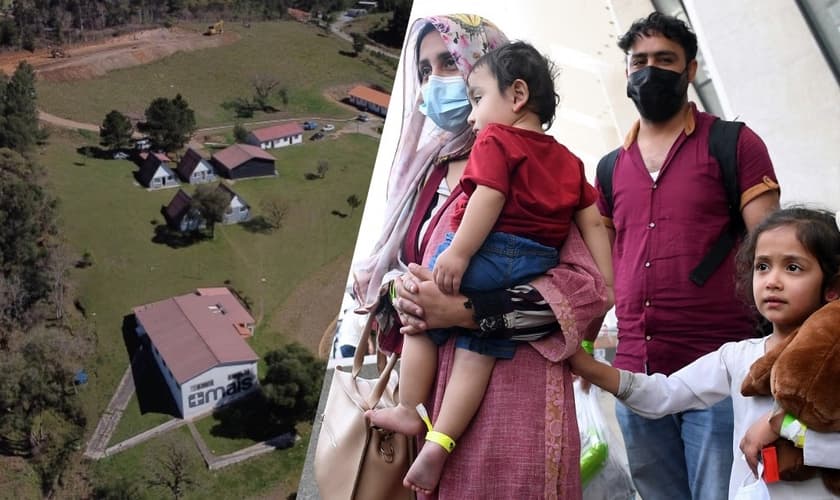 A Missão em Apoio à Igreja Sofredora (MAIS) está construindo a “cidade de refúgio” para acolher os cristãos. (Foto: Missão MAIS/AFP/Montagem Guiame).
