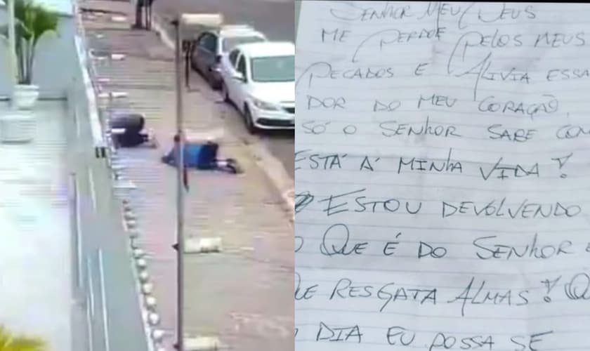 Os ladrões devolveram o instrumento à igreja, junto com um bilhete, pedindo perdão. (Foto: Reprodução/Facebook).