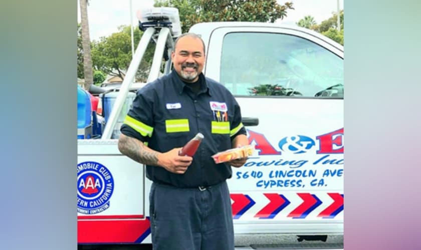 Vaimagalo Tafaoimalo já levou 20 pessoas a Jesus através de seu “ministério sobre rodas”. (Foto: Church of the Nazarene).