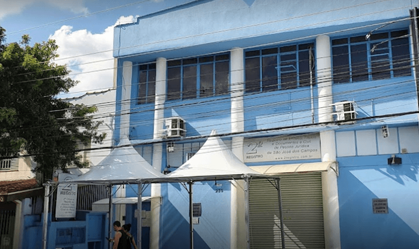 Fachada do 2º Cartório de Registro Civil em São José dos Campos, SP. (Foto: Google Maps)