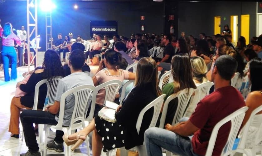 Culto presencial, Igreja Lagoinha Interlagos (Foto: Reprodução/Facebook).