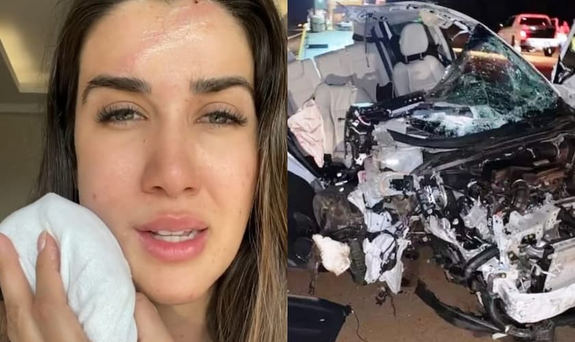 Patrícia Romania, de 32 anos, sofreu apenas ferimentos leves. (Foto: Reprodução/Instagram).