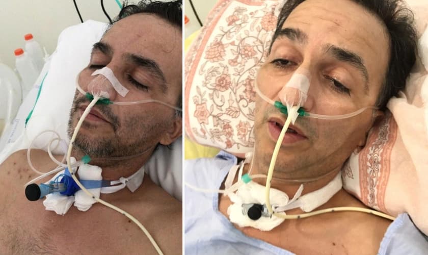 Josué de Melo pegou a forma grave da Covid-19 e ficou na UTI por 18 dias. (Foto: Reprodução / Arquivo pessoal / TV Jaguari)