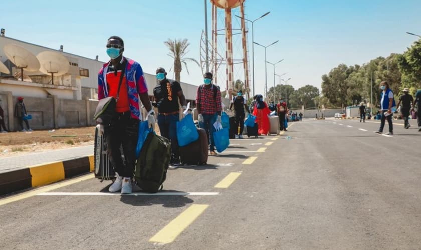 Os 17 cristãos coptas foram detidos pela imigração da Líbia. (Foto: IOM)