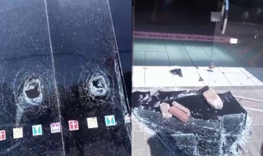 A igreja do pastor foi apedrejada por duas vezes. (Foto: Arquivo Pessoal/ND).