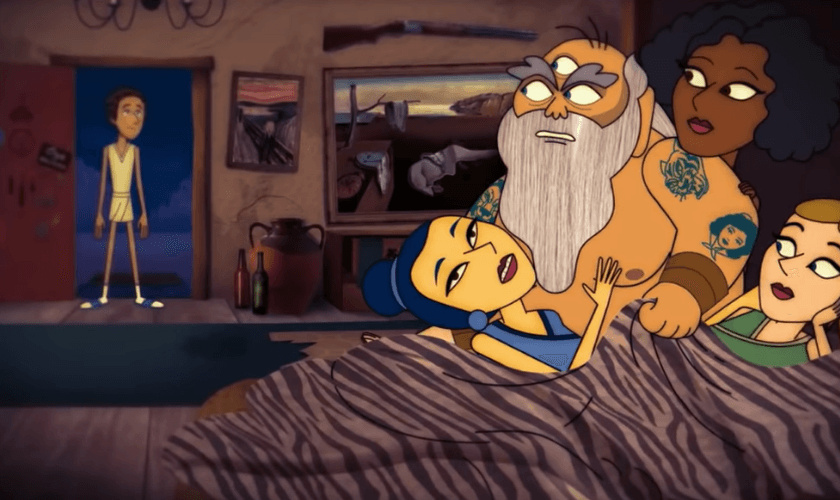 Cena do "Especial de Natal", do Porta dos Fundos, que zomba da fé cristã. (Foto: YouTube Paramont)