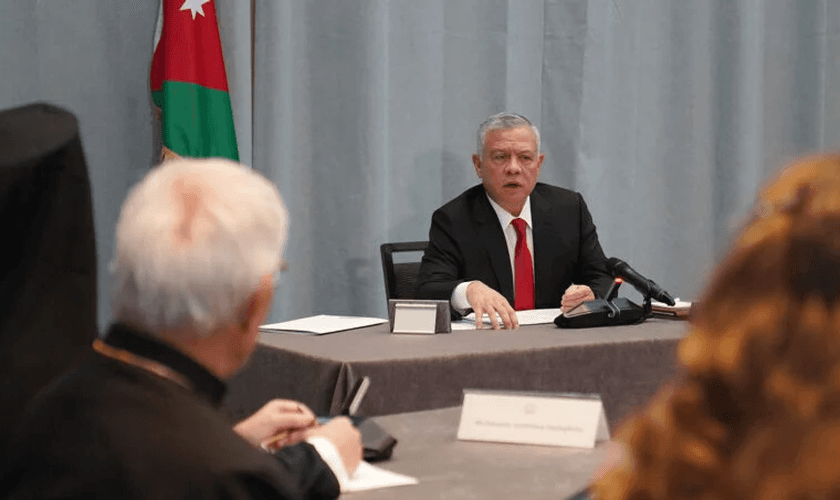 Rei Abdullah II da Jordânia se reúne com líderes cristãos em Nova York. (Foto: Arquivos do Tribunal Real Hachemita)
