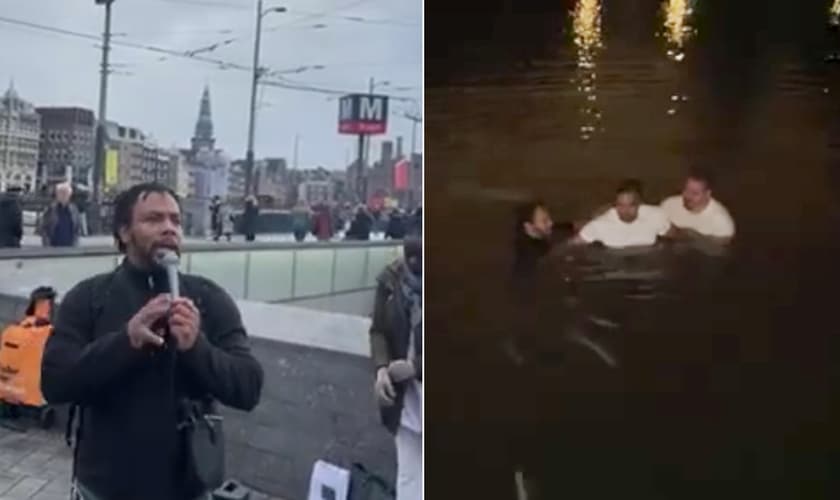 David Lynn em evangelismo e batismos. (Foto: Christ's Forgiveness Ministries/Facebook)