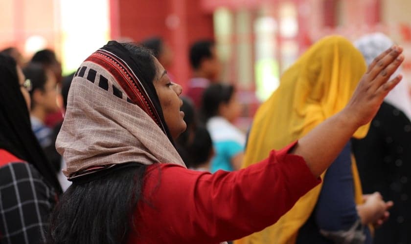 Culto na Assembleia de Deus Bethel - Doha Catar. (Foto: Facebook/Igreja Bethel AG Doha Catar)