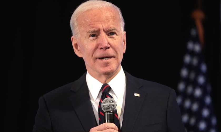 Joe Biden falando na Conferência Legislativa da Associação de Educação do Estado de Iowa (ISEA) de 2020, (Foto: Gage Skidmore/Creative Commons)