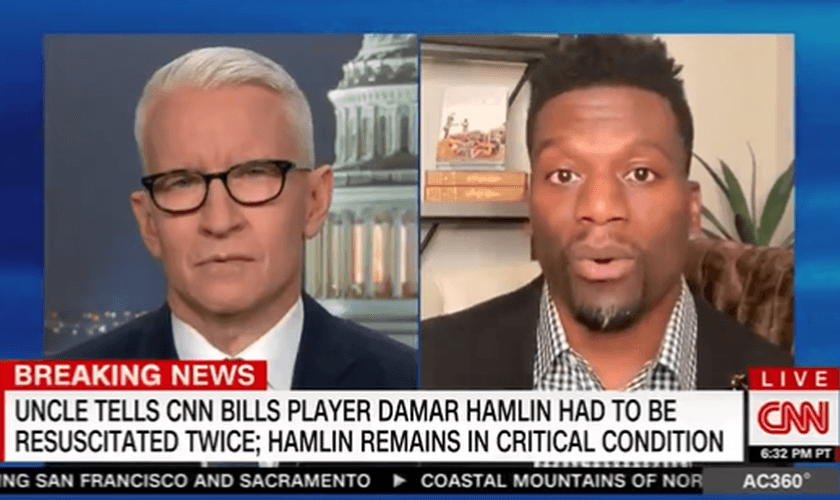 Benjamin Watson lembrou que todos enfrentarão a morte e que há salvação em Jesus. (Foto: Reprodução/Twitter/Benjamin Watson/CNN).