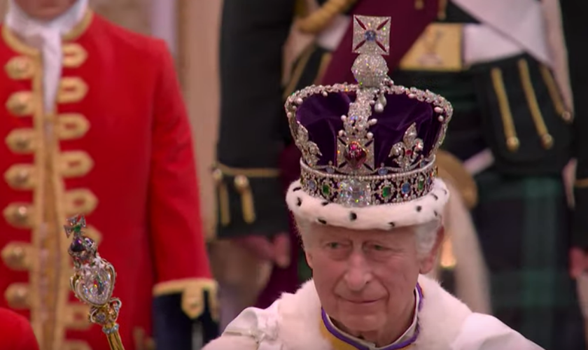 O serviço de coroação do Rei Charles III. (Captura de tela/YouTube/The Royal Family)