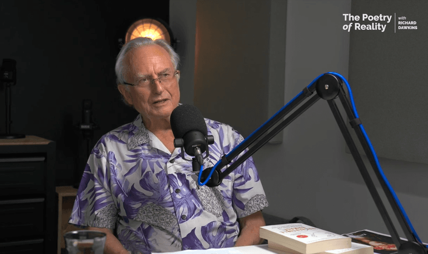 O biólogo evolucionário e ateu Richard Dawkins. (Captura de tela/YouTube/ The Poetry of Reality)