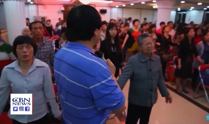 Igreja na China. (captura de tela: YouTube/CBN News)
