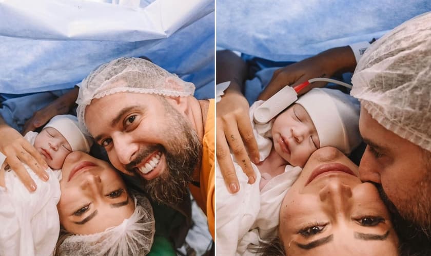 Fabiola, Samuel e Efraim. (Foto: Reprodução/Instagram/Fabiola Melo)