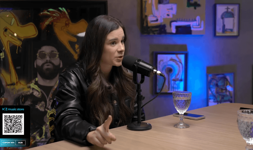 Luma foi livrada por Deus de abuso sexual. (Foto: Reprodução/YouTube/HUB Podcast).