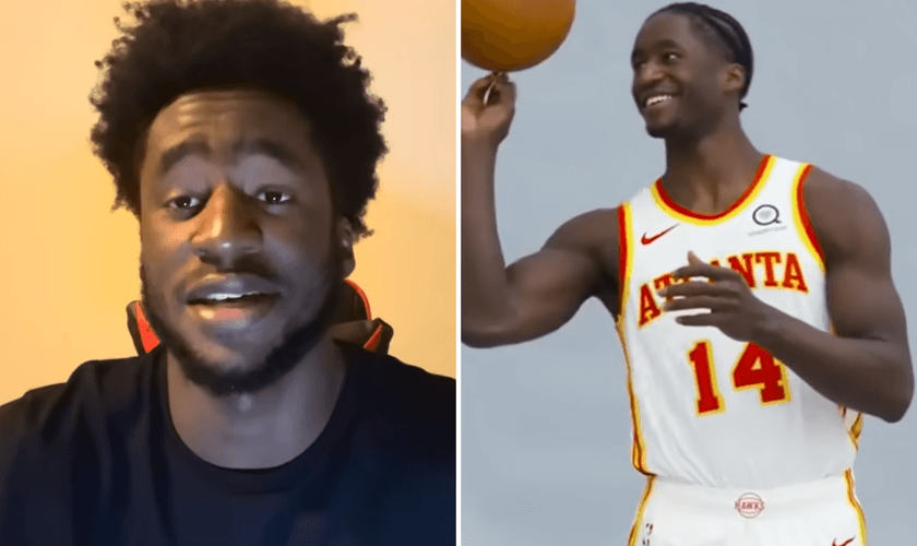 AJ Griffin: “A única coisa que realmente importa é ter um relacionamento com Jesus.” (Captura de tela/YouTube/A.M. Hoops)