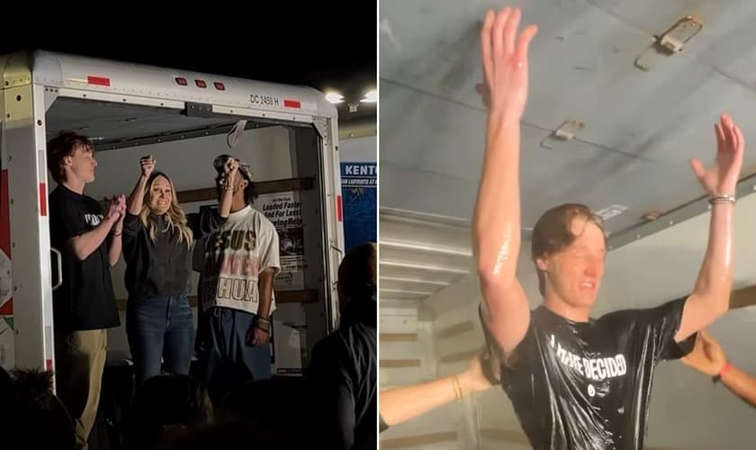 Muitos estudantes foram batizados através do Unite US. (Foto: Reprodução/Instagram/Shelby Anglin)