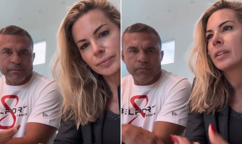 Joana Prado e Vitor Belfort. (Foto: Reprodução/Instagram/Joana Prado)