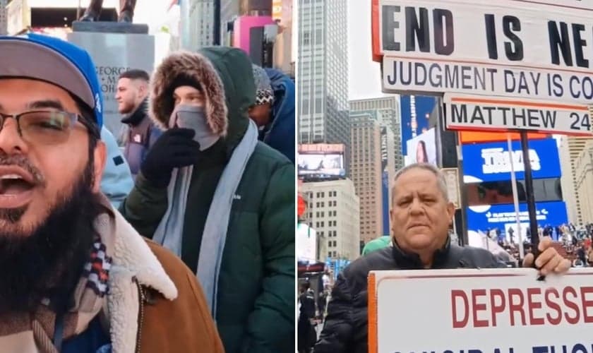 Marcos Nürmberger prega na Times Square há 9 anos. (Foto: Reprodução/Instagram/Marcos Nürmberger).