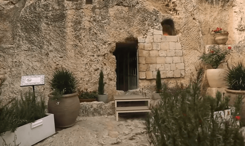 O Jardim do Túmulo em Jerusalém. (Foto: Reprodução/YouTube/Voe com a Tali)