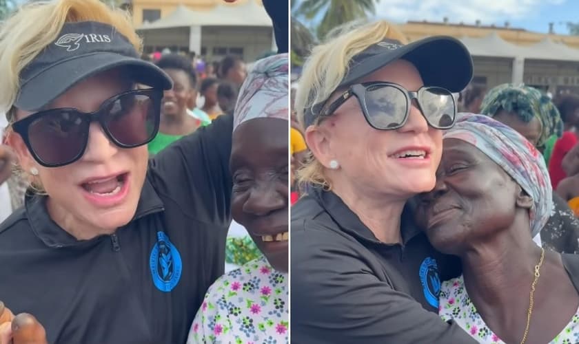 Albertina foi curada por Deus. (Foto: Reprodução/YouTube/Sean Feucht).