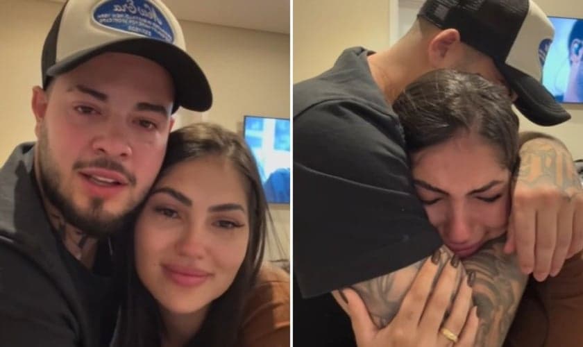 Jottapê e a esposa, Estefany Boro. (Foto: Reprodução/Instagram/Jottapê)