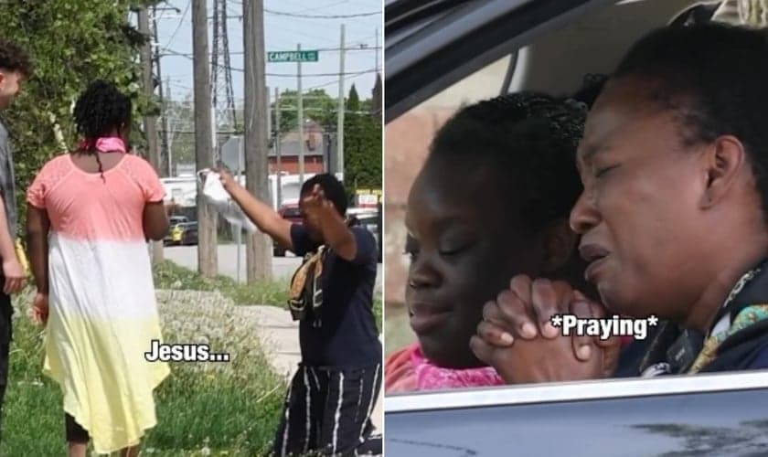 Emike agradeceu a Deus pela bênção recebida. (Foto: Reprodução/YouTube/Zach Dereniowski).