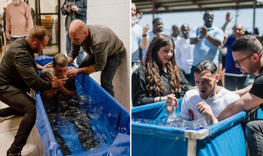 Uma série de batismos aconteceu na Penitenciária Estadual da Louisiana. (Foto: Instagram/God Behind Bars).