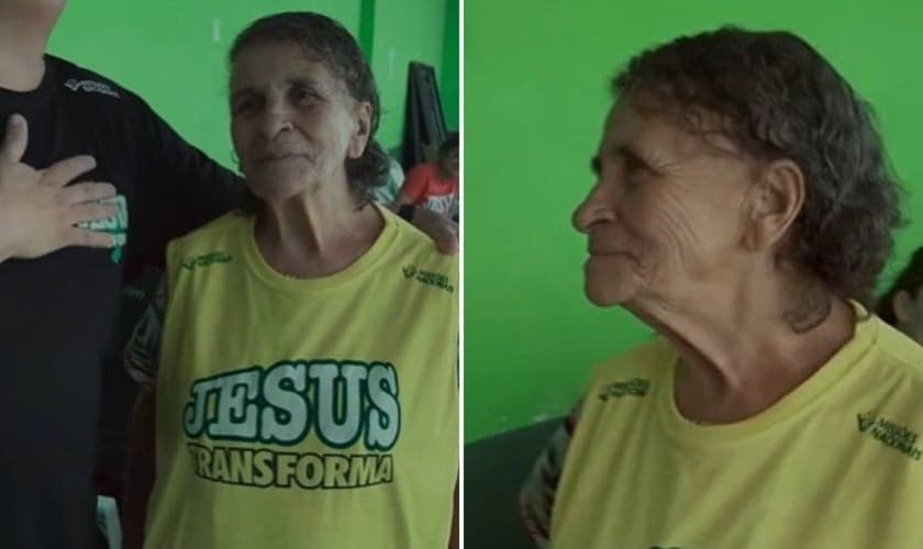 Dorvalina na base da Cristolândia em Madureira. (Foto: Reprodução/Instagram/Cristolândia RJ)