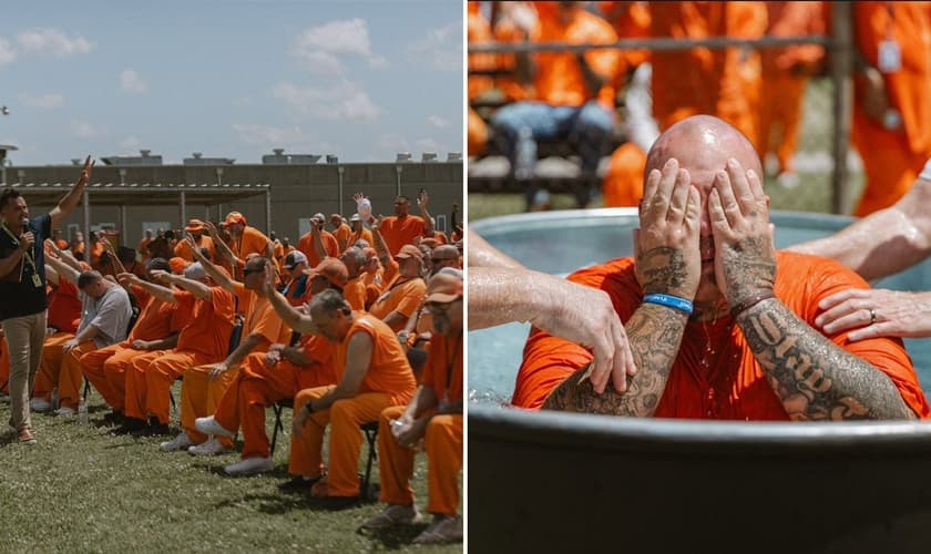 O evangelismo na prisão. (Foto: Reprodução/Instagram/Victory Church)