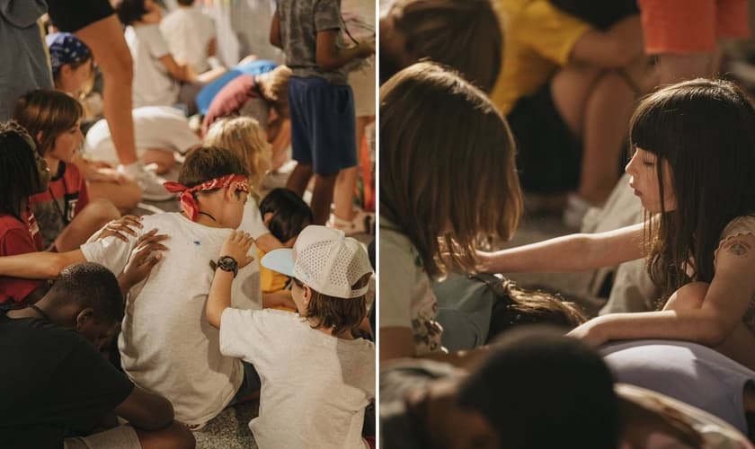 Crianças no acampamento. (Foto: Reprodução/Jesus Image Church)