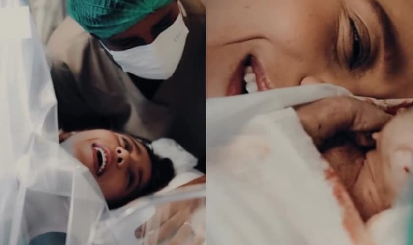 Maria e José nasceram saudáveis. (Foto: Reprodução/YouTube/Julliany Souza).