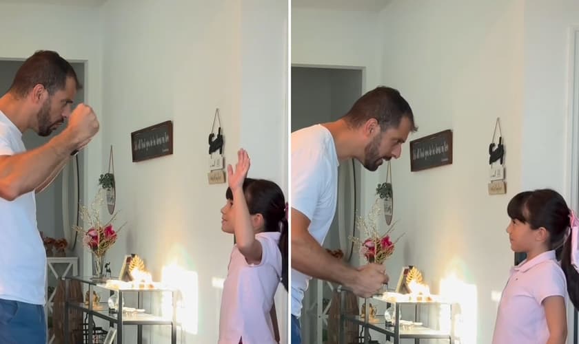 Thiago e Hanna. (Foto: Reprodução/Instagram/Juliana Tartari)