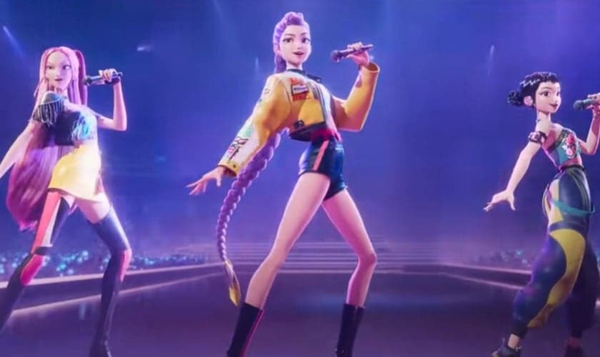 As Guerreiras do K-pop. (Foto: Reprodução/YouTube/Netflix Brasil)