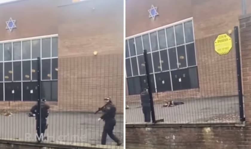 O criminoso atacou judeus com faca na Sinagoga da Congregação Hebraica de Heaton. (Foto: Reprodução/Instagram/Gabriel Ferrigno).