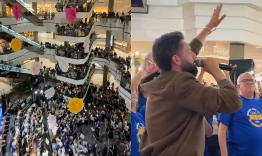 O flash mob levou vidas a Jesus. (Foto: Reprodução/Instagram/Allan Machado).