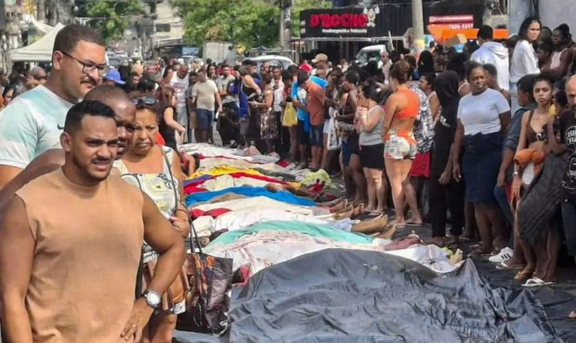 Policiais militares declararam que Jesus é a resposta para o Estado. (Foto: Reprodução/Agência Brasil)