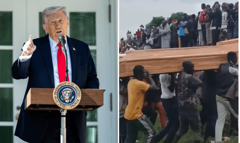 Donald Trump; funeral de cristãos assassinados na Nigéria. (Foto: White House / Instagram/Hananya Naftali)