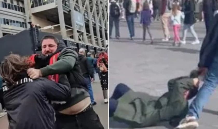 Pregadores de rua enfrentam violência na Europa. (Foto: Reprodução/Instagram/David Ramirez/Reprodução/Revive).